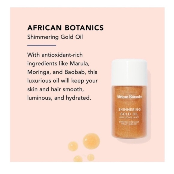 NWT African Botanics Shimmering Gold Oil - Picture 2 of 4